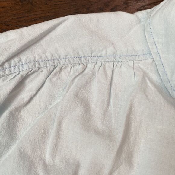 American Eagle Oversized Chambray Blouse - Size Small - Picture 3 of 9